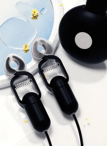 Vista 4 de Vibrador Pezones Clip Clítoris Clip Recargable Masturbación Femenina Masajeador (Negro)
