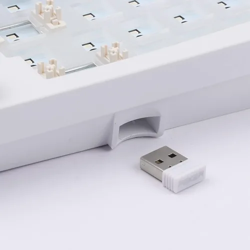 Vista 5 de EPOMAKER Feker Alice Layout Gasket - Kit de teclado inalámbrico con cable de 68 teclas intercambiables en caliente Bluetooth24 Ghztipo C con batería