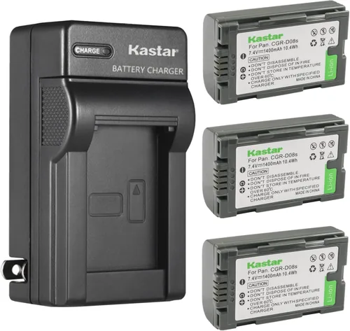 Vista 6 de Kastar AC Wall Battery Charger Replacement for Panasonic CGA-D08R, CGA-D08S, CGA-D08SE/1B, CGA-D120, CGA-D120A/1B, CGA-D120E/1B, CGR-D08