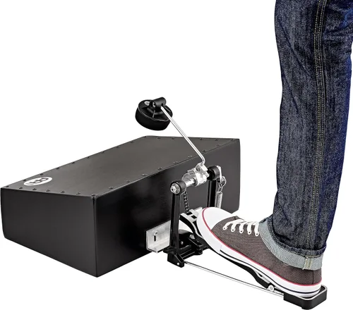 Vista 2 de Meinl Percussion BASSBOX - Caja acústica con batidor en forma de L, color negro (VIDEO)