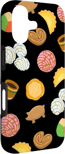 Vista 3 de Conchas Pan Dulce Pattern Black Phone Case Latina Gift Case Case for iPhone 17