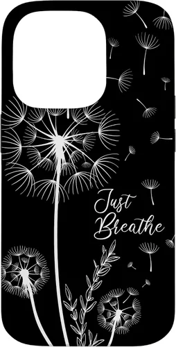 Vista 17 de Lindo diseño de tatuaje de diente de león flechas respiración patrón caso para iPhone 17