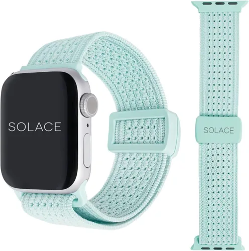 Vista 10 de Solace Sport Adapt - Correas para Apple Watch, nailon transpirable con cierre magnético, correa unisex para reloj inteligente, correa para Apple