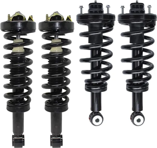 Vista 8 de Detroit Axle - 4 piezas de soportes para Toyota 2004 2005 2006 2007 2008 2009 Prius, soportes delanteros y traseros con resortes helicoidales