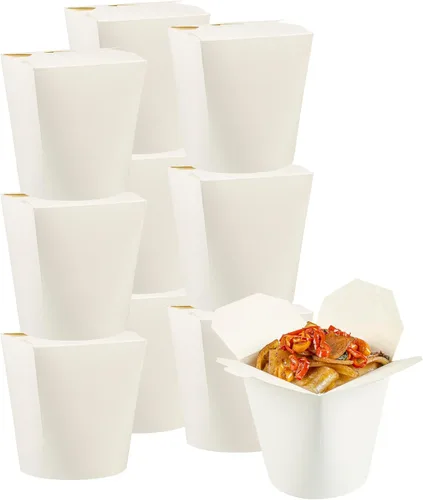 Vista 28 de Restaurantware Bio Tek - Contenedores de comida de 3.2 x 2.9 x 4 pulgadas, 200 cajas de fideos duraderas, desechables y sostenibles, cajas redondas