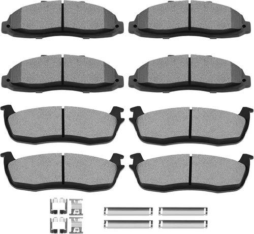 Vista 11 de SCITOO Kits de pastillas de freno de cerámica D465 D374 Reemplazo delantero y trasero para Acura CL 1997-1999, para Honda Civic 2002-2003 200-2011