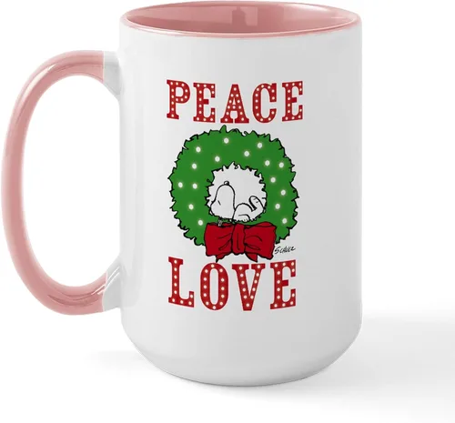 Vista 17 de CafePress SNOOPY Joe Cool - Taza de café de cerámica (15.0 fl oz)
