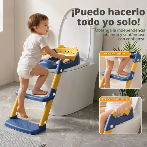 Vista 2 de Orzbow Potty Training Seat with Step Stool, Adjustable Height, Anti-Slip