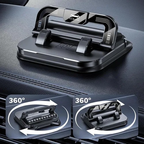 Vista 5 de Soporte de Teléfono para Automóvil Nuevo 2026 Rotación de 360 Grados Adecuado para Navegación del Automóvil en Tablero de Instrumentos del Coche