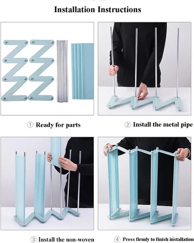 Vista 5 de 2 paquetes de zapateros pequeños ensamblables que pueden contener 8-12 pares de zapateros para niños para entrada, armario, dormitorio de los niños