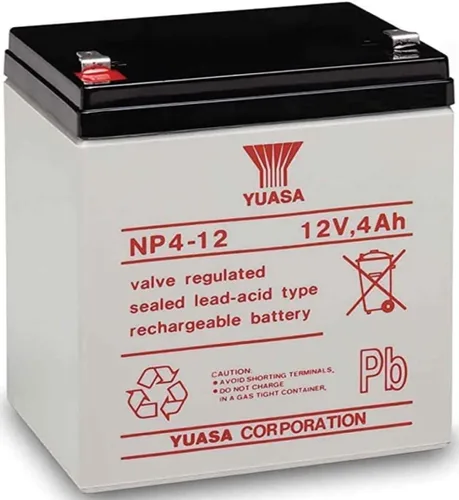 Vista 2 de Batería Yuasa NP4-12 12 V 4 Ah