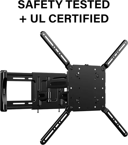 Vista 6 de Hecho para Amazon Soporte de pared universal de movimiento completo para televisores de 50 a 82 pulgadas y compatible con televisores Amazon Fire