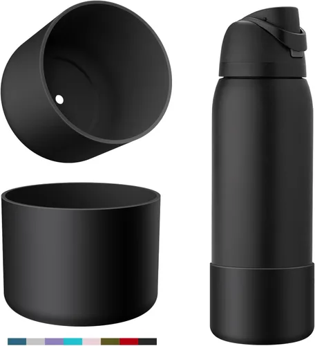 Vista 20 de Protector de Silicona para Botella de Agua Owala, 2 Piezas Fundas Protectoras Antideslizantes para Botellas de Agua FreeSip/Twist/Flip, Sin BPA