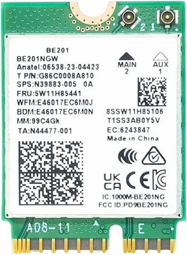 Vista 13 de Adaptador WiFi 6 AX200 Tarjeta WiFi 802.11ax M.2 de doble banda para PC Hasta 2.4 Gbps Sin vPro Compatible con Bluetooth 5.2 e Intel, AMD