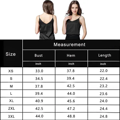 Vista 6 de Camisola sexy de seda sin mangas sin mangas con suave satén