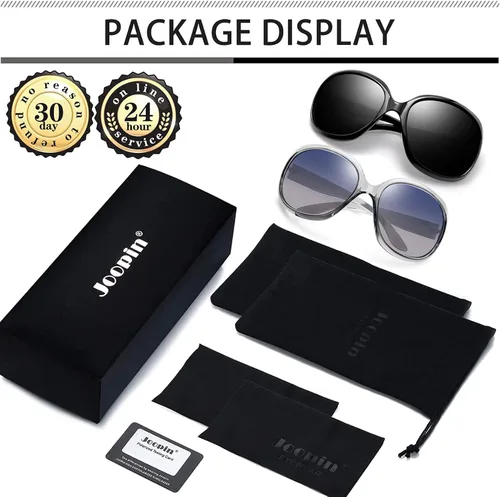 Vista 135 de Joopin Lentes de sol de gran tamaño para mujer, polarizados, grandes, para conducción, protección UV, grandes sombras