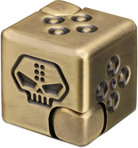 Vista 9 de Juguete giratorio de cubo infinito de metal 2 en 1 para adultos y adolescentes, rompecabezas de dados magnéticos geniales, artilugios de escritorio