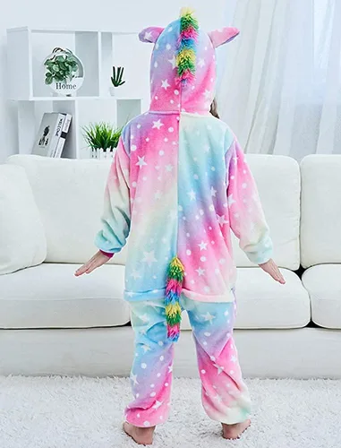Vista 5 de Pijama de una pieza de unicornio para niños, disfraz de Halloween