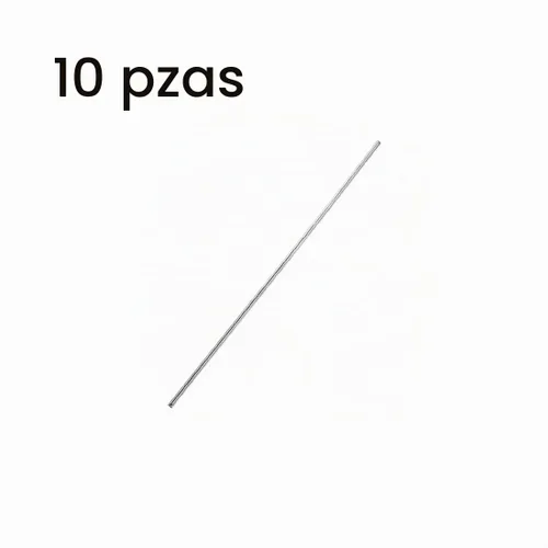Vista 3 de uxcell Varilla redonda sólida de acero inoxidable 304 de 0.059 in x 3.937 in para manualidades de bricolaje - 10 piezas