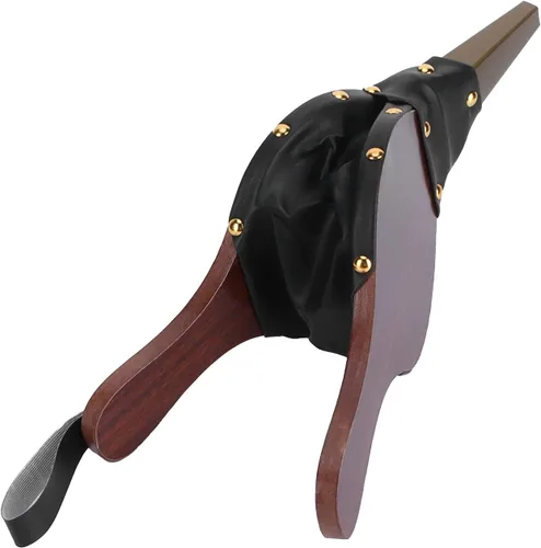Vista 3 de EBTOOLS Fuelle de chimenea, fuelle de madera de 12 pulgadas, soplador de chimenea manual de madera con correa para colgar para acampar al aire