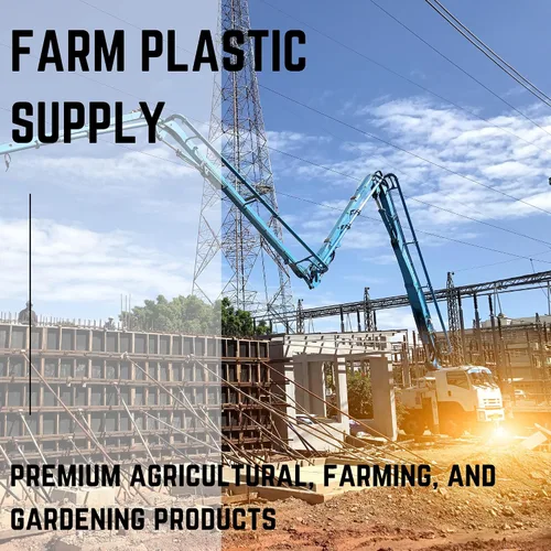 Vista 7 de Farm Plastic Supply - Barrera de vapor de hormigón - 15 mil - (7' x 70') - Lona de plástico azul resistente, láminas de poliolefinas, barrera
