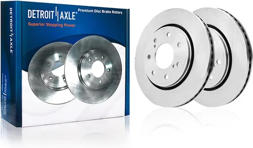 Vista 3 de Detroit Axle - 4 rotores de freno para Ford 2012 2013 2014 F-150 Lobo, repuesto de rotores de freno de disco: rotor delantero de 13.78 pulgadas