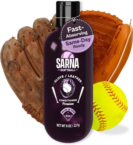 Vista 7 de SARNA BASEBALL Glove Conditioner, Liquid, 8 Oz – Water-Based, Non-Darkening, No Sticky Residue – Glove Conditioner for Mitts, Baseball & Softball
