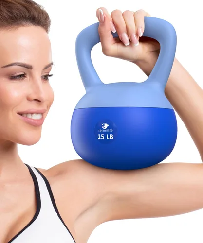 Vista 10 de Serenilite - Juego de pesas rusas suaves, juegos de pesas rusas para mujeres y hombres, pesas rusas de entrenamiento de fuerza seguras, pesas rusas