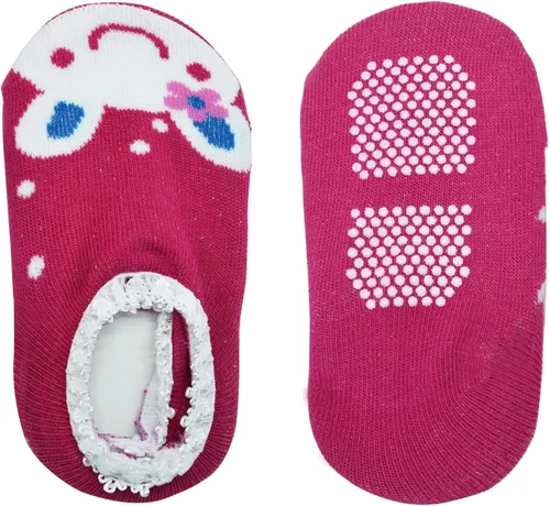 Vista 2 de CXP Good Goods Baby Girls' Anti Slip Skid Socks Baby Walker Toddler Cute Stripes Boat Socks for 6-18 Months (5 Pairs)