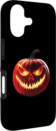 Vista 3 de Halloween Costume Scary Spooky Jack O Lantern Face Pumpkin Case for iPhone 17