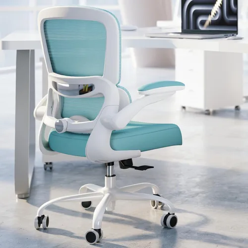 Vista 16 de TRALT Silla de oficina – Silla de escritorio ergonómica con soporte lumbar ajustable, silla de computadora de malla, sillas ejecutivas para oficina