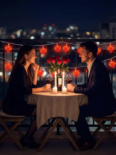 Vista 3 de Guirnalda de luces de hadas de corazón rojo de 8.5 pies, luces de decoración del día de San Valentín con 10 luces de corazón 3D rojas, luz de Plata