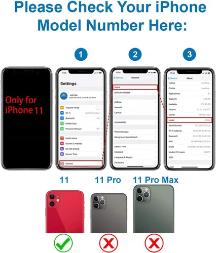Vista 2 de Reemplazo de lente de vidrio de cámara para iPhone 11, GVKVGIH reemplazo de lente de vidrio de cámara trasera con adhesivo preinstalado, kit