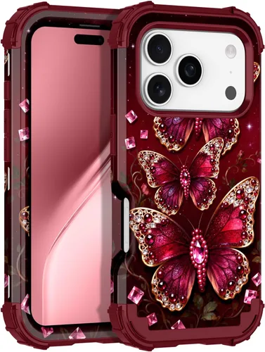 Vista 22 de Rancase Funda para iPhone 11, tres capas de alta resistencia a prueba de golpes, protección de plástico duro + funda protectora de goma de silicona