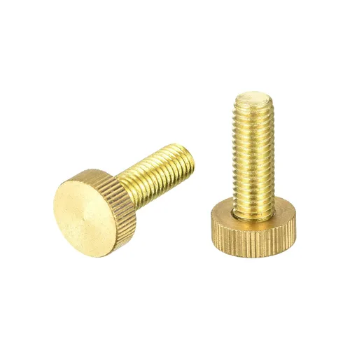 Vista 30 de uxcell Tornillos moleteados para pulgar, pernos planos de latón M3x4mm, sujetadores para PC, electrónicos, mecánicos, 2