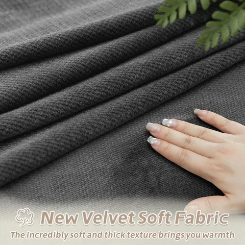 Vista 4 de Arfntevss Fundas para sofá reclinable seccional, de terciopelo, lavable, para sofá reclinable, elástica, suave, gruesa, en forma de L, juego