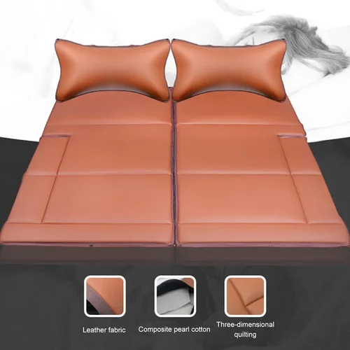 Vista 4 de Colchón no inflable para SUV, almohadilla para dormir para acampar o tienda de campaña, con almohada inflable utilizada para asiento trasero