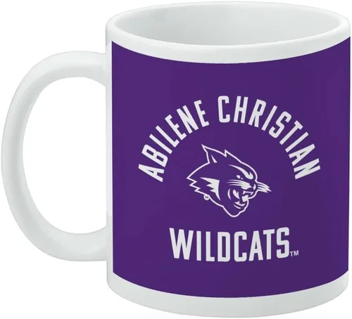 Vista 3 de Abilene Christian Wildcat Taza de café de cerámica, tazas de regalo novedosas para café, té y bebidas calientes, 11 onzas, color blanco