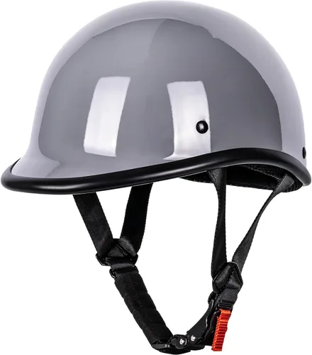 Vista 14 de Yesmotor - Casco de motocicleta de perfil bajo aprobado por DOT Fibra de carbono