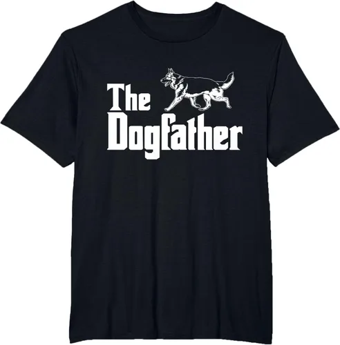 Vista 33 de The Dogfather Pastor Alemán - Camiseta de regalo divertida, Negro, S