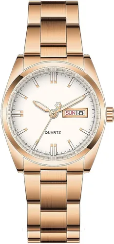 Vista 3 de carlien Relojes de lujo para mujer, calendario impermeable luminoso, reloj de pulsera de cuarzo para mujer
