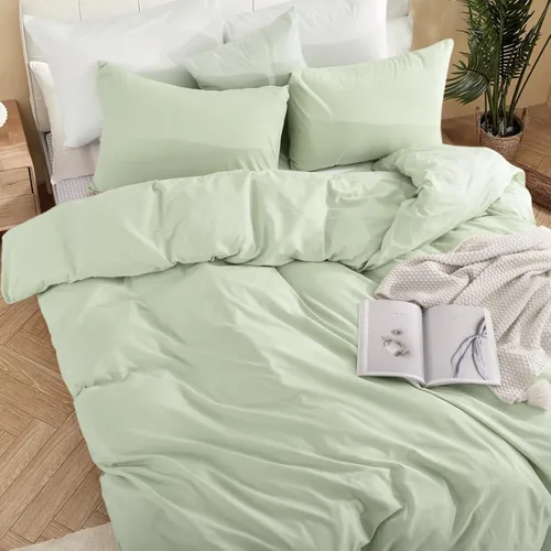 Vista 63 de NEXHOME PRO Funda de edredón Twin XL 100% algodón lavado, transpirable, duradera, texturizada, similar al lino, juego de ropa de cama para el hogar