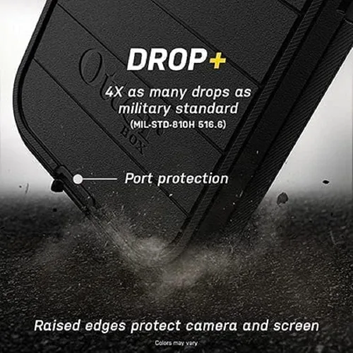 Vista 5 de OtterBox Defender Series - Funda de edición sin pantalla para iPhone 13 Pro Max y iPhone 12 Pro Max (solamente), solo funda, protección de defensa