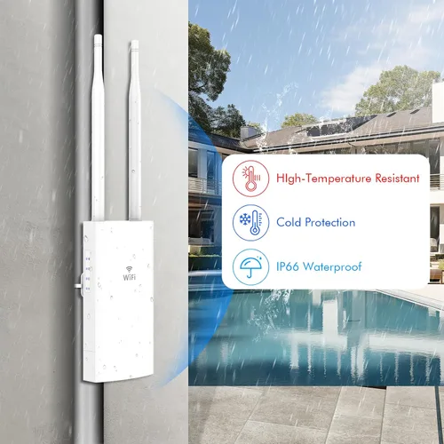 Vista 14 de AC1200 Extensor WiFi para exteriores, punto de acceso al aire libre