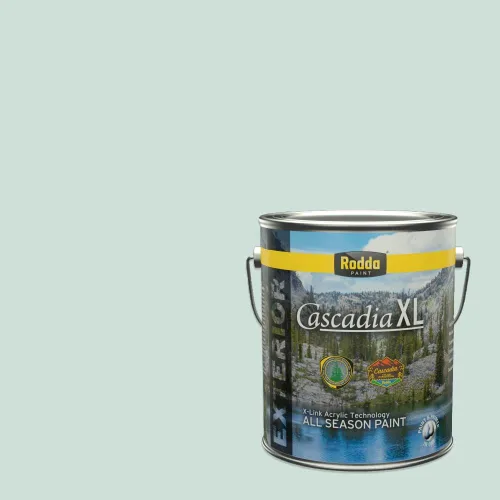 Vista 143 de Rodda Paint CASCADIA XL - Pintura satinada exterior e imprimación en uno, 1 galón, hoja de aloe