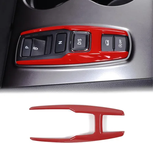 Vista 9 de Marco de Botón de Palanca de Cambios Trim para Honda Pilot 2016-2022/ Ridgeline 2020-2023/ Passport 2019-2023, Material ABS Cubierta del Panel