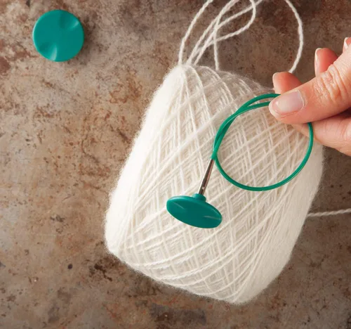 Vista 3 de Knit Picks Options Cable de aguja circular intercambiable para tejer - 16" Verde