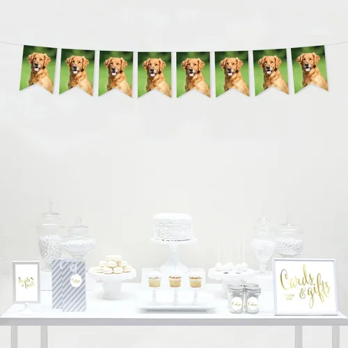 Vista 3 de Andaz Press Colección de regalos personalizados con fotos a granel y recuerdos de fiesta, banderines colgantes con cuerda, foto personalizada, 18
