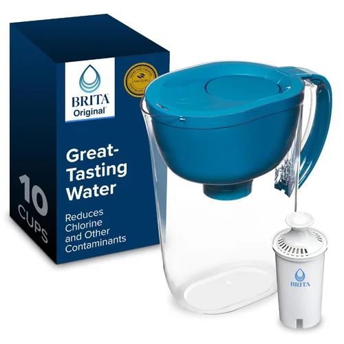 Vista 16 de Jarra de filtro de agua Brita grande para agua del grifo y potable con indicador de cambio SmartLight, incluye 1 filtro estándar, libre de BPA, dura