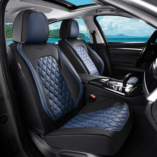 Vista 42 de Coverado Fundas de asiento delantero, fundas de asiento delantero de automóvil, fundas de asiento de piel de napa para automóviles, fundas